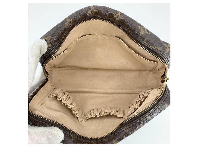 Louis Vuitton Clutch Vintage Brown Monogram Canvas Trousse Toilette 23 - vista 5