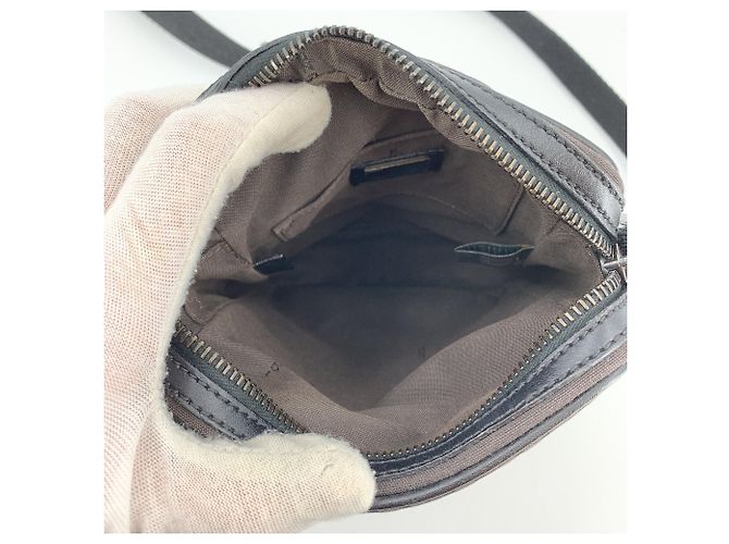 Fendi Borsa a tracolla Small Messenger in tela Monogram Zucchino nera - vista 5