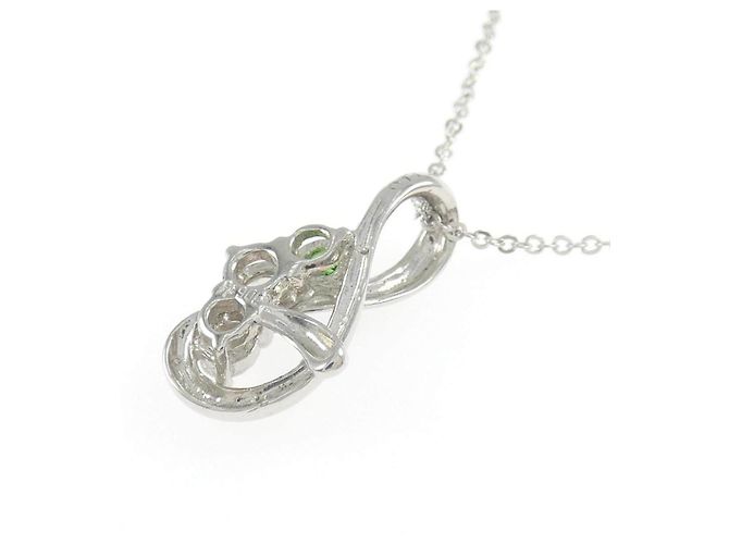 Autre Marque Collana in platino, diamante e granato - vista 4