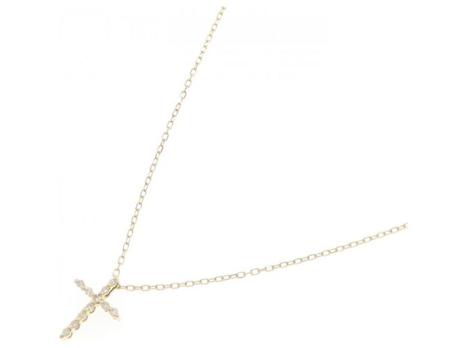 Autre Marque Collana Croce Diamanti Au750 - vista 2