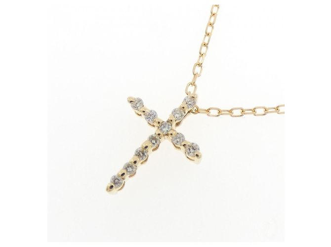 Autre Marque Collana Croce Diamanti Au750 - vista 3