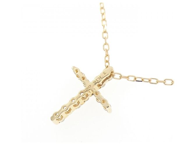 Autre Marque Collana Croce Diamanti Au750 - vista 4