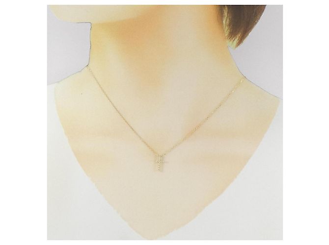 Autre Marque Collana Croce Diamanti Au750 - vista 6