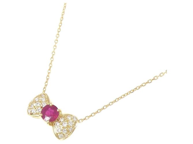 Autre Marque Collana Au750 Rubini e Diamanti - vista 3