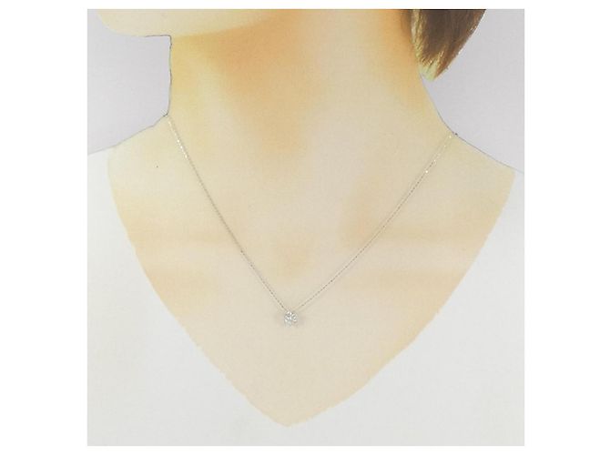 Autre Marque Au750 Weißgold Diamantkette - Ansicht 6