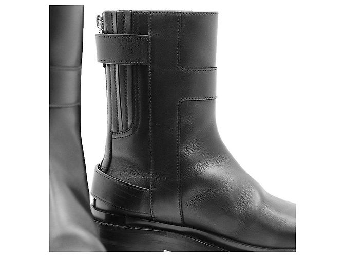 Hermès Hermes Jamie Leder Plateaustiefel - Ansicht 13