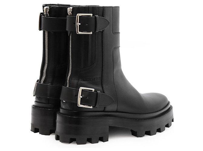 Hermès Hermes Jamie Leder Plateaustiefel - Ansicht 14