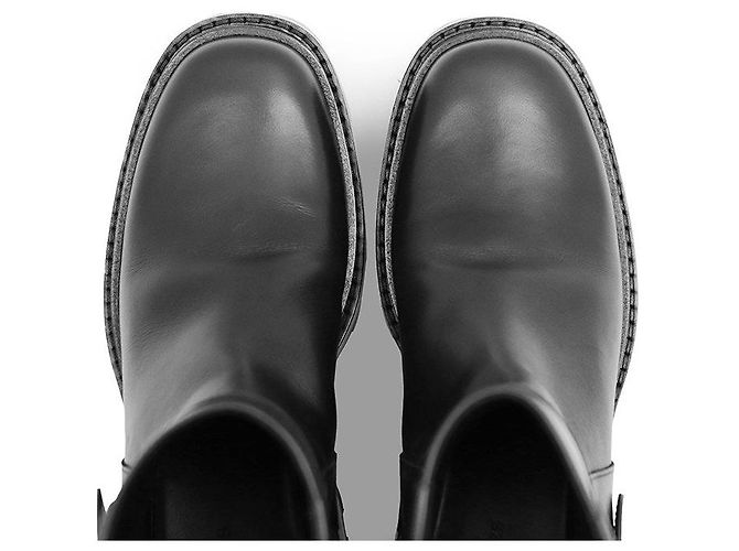 Hermès Hermes Jamie Leder Plateaustiefel - Ansicht 8