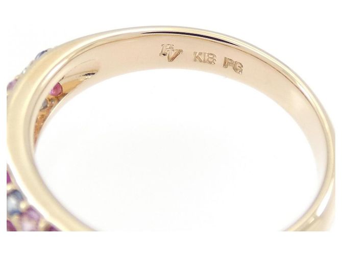 Autre Marque Ponte Vecchio Piccolini Au750 Saphir Diamant Ring - Ansicht 4