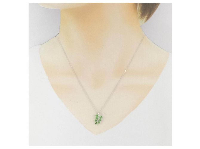 Autre Marque Collana Au750 Granato Verde - vista 6