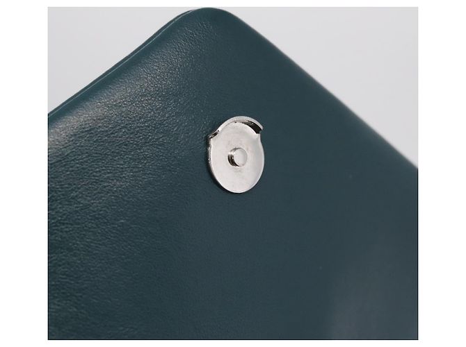 Autre Marque Saint Laurent Lulu Shoulder Bag Leather Green Silver 467072 - vista 18