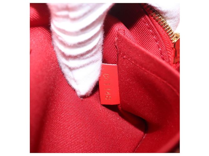 LOUIS VUITTON Monogram Saintonge Shoulder Bag Red M43556 LV - vista 11