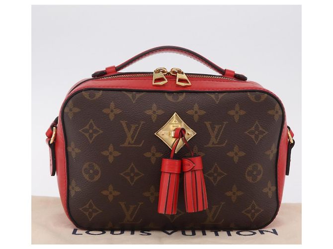 LOUIS VUITTON Monogram Saintonge Shoulder Bag Red M43556 LV - vista 12