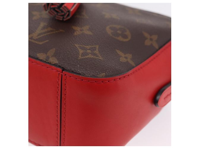 LOUIS VUITTON Monogram Saintonge Shoulder Bag Red M43556 LV - vista 17