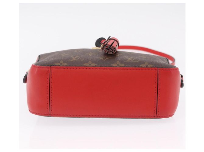 LOUIS VUITTON Monogram Saintonge Shoulder Bag Red M43556 LV - vista 5