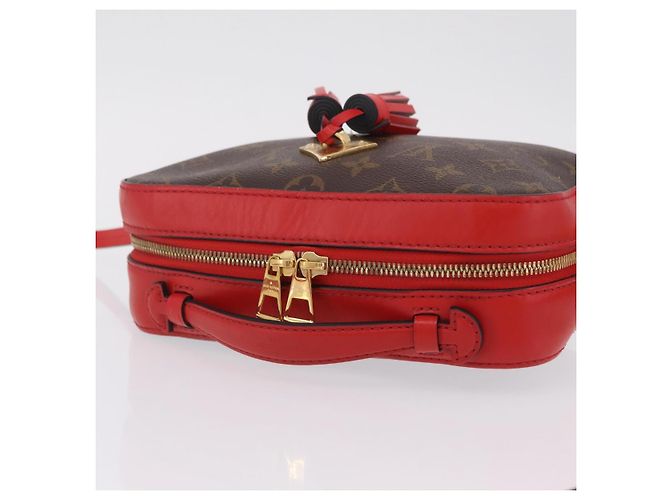 LOUIS VUITTON Monogram Saintonge Shoulder Bag Red M43556 LV - vista 6