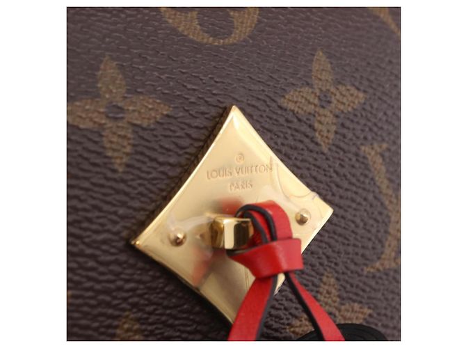 LOUIS VUITTON Monogram Saintonge Shoulder Bag Red M43556 LV - vista 9
