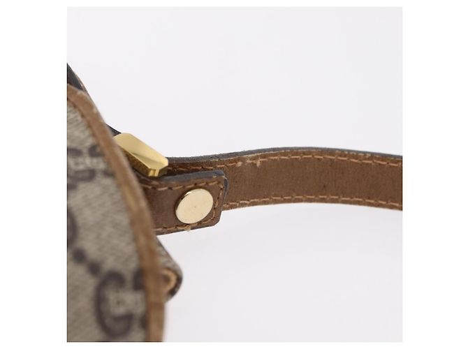 GUCCI GG Plus Supreme Shoulder Bag PVC Beige Gold - vista 11