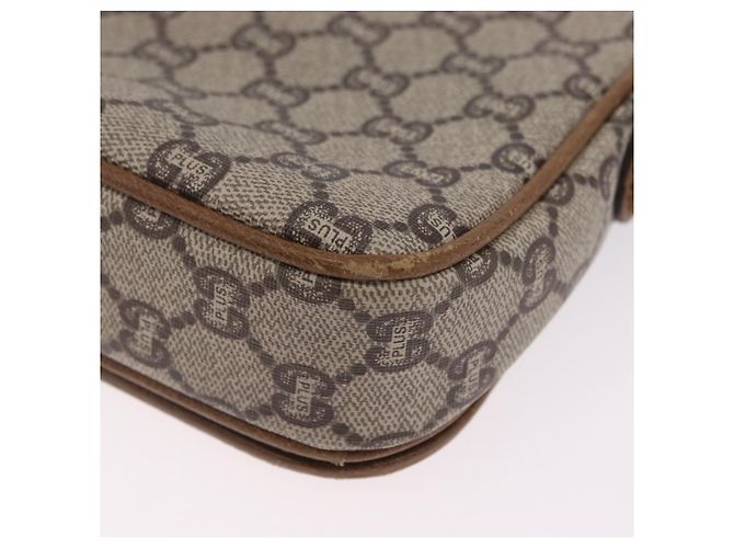 GUCCI GG Plus Supreme Shoulder Bag PVC Beige Gold - vista 16