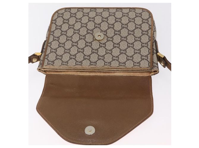 GUCCI GG Plus Supreme Shoulder Bag PVC Beige Gold - vista 18