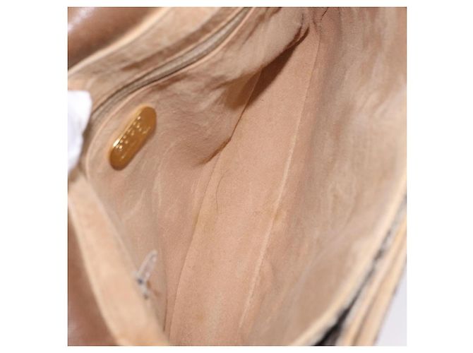 GUCCI GG Plus Supreme Shoulder Bag PVC Beige Gold - vista 20