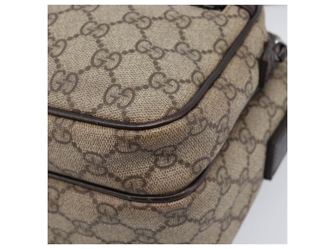 GUCCI GG Supreme Shoulder Bag PVC Beige Silver 114531 - vista 10