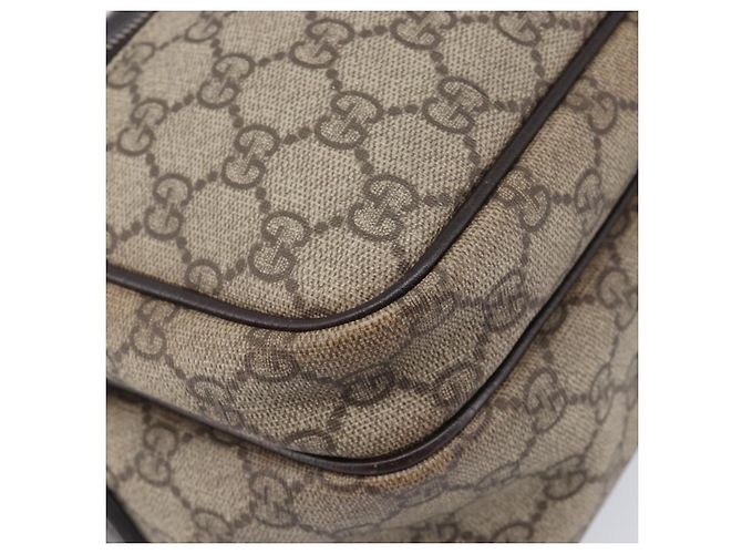 GUCCI GG Supreme Shoulder Bag PVC Beige Silver 114531 - vista 11