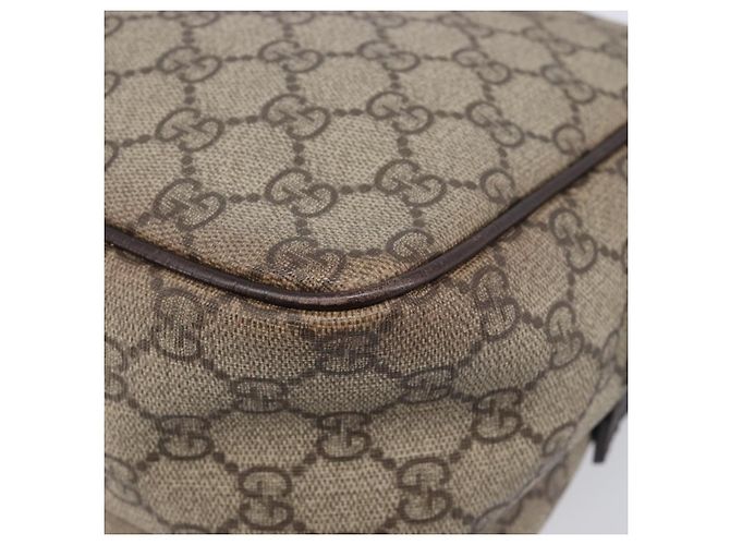 GUCCI GG Supreme Shoulder Bag PVC Beige Silver 114531 - vista 12