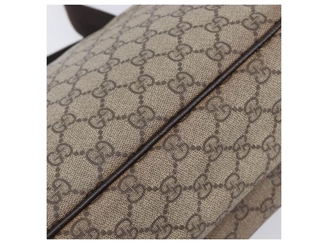 GUCCI GG Supreme Shoulder Bag PVC Beige Silver 114531 - vista 14