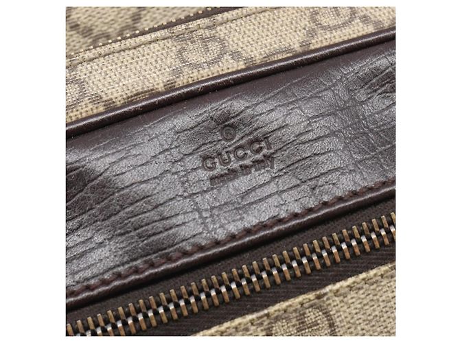 GUCCI GG Supreme Shoulder Bag PVC Beige Silver 114531 - vista 15