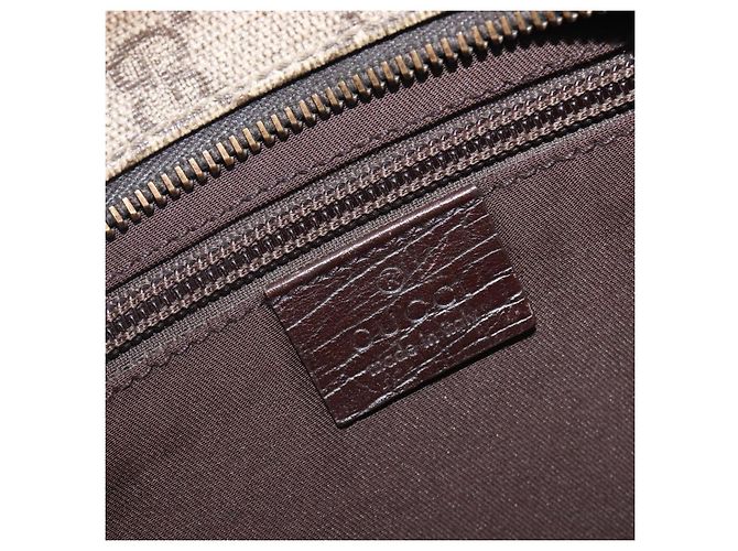 GUCCI GG Supreme Shoulder Bag PVC Beige Silver 114531 - vista 17