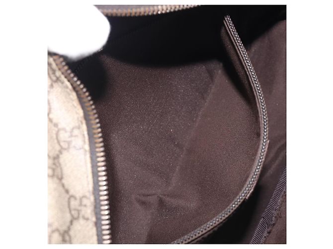 GUCCI GG Supreme Shoulder Bag PVC Beige Silver 114531 - vista 22
