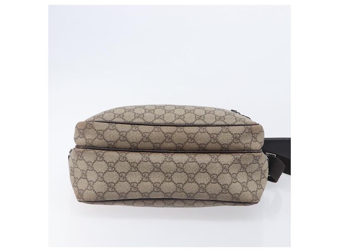 GUCCI GG Supreme Shoulder Bag PVC Beige Silver 114531 - vista 9