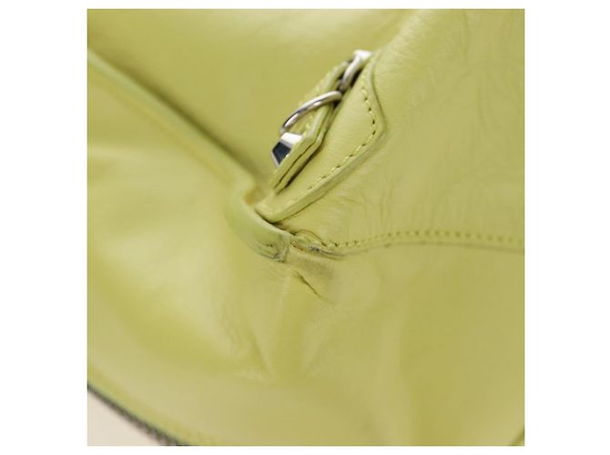 Balenciaga The Paper Hand Bag Leather Light Yellow Silver 236701 - vista 12
