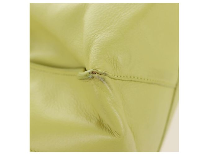 Balenciaga The Paper Hand Bag Leather Light Yellow Silver 236701 - vista 14