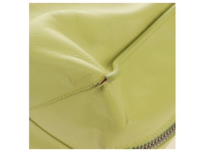 Balenciaga The Paper Hand Bag Leather Light Yellow Silver 236701 - vista 15