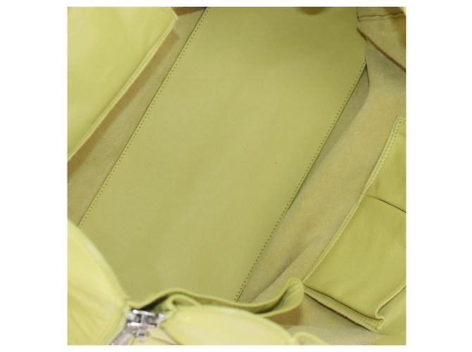 Balenciaga The Paper Hand Bag Leather Light Yellow Silver 236701 - vista 20