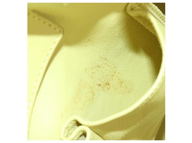 Balenciaga The Paper Hand Bag Leather Light Yellow Silver 236701 - vista 24