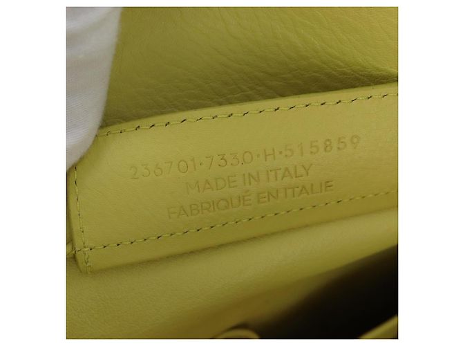 Balenciaga The Paper Hand Bag Leather Light Yellow Silver 236701 - vista 25