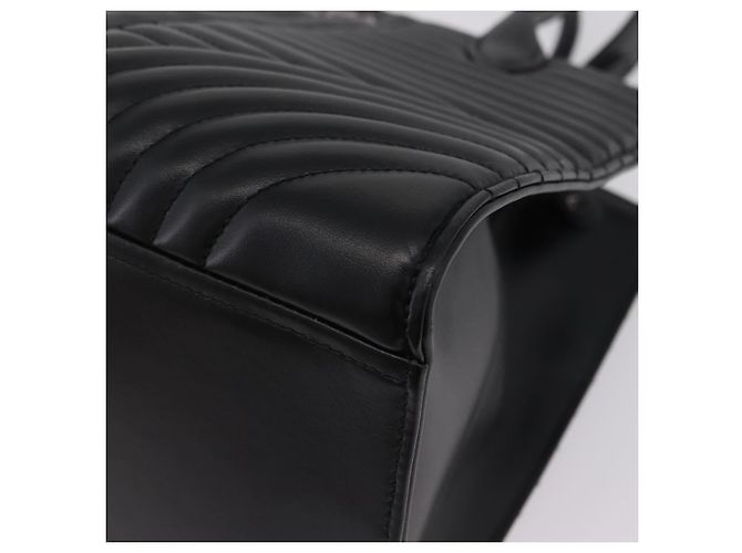 PRADA Hand Bag Leather 2way Black Silver - vista 15