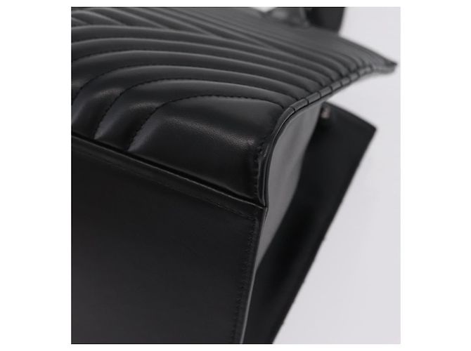 PRADA Hand Bag Leather 2way Black Silver - vista 17