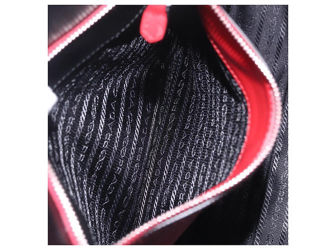 PRADA Hand Bag Leather 2way Black Silver - vista 25