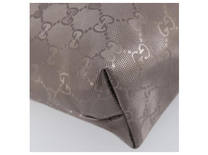 GUCCI GG Implementation Tote Bag PVC Leather Silver 211138 - vista 13