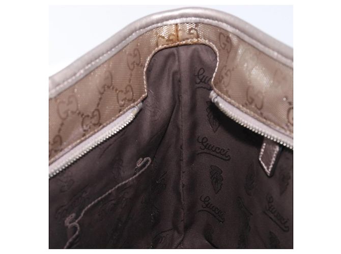 GUCCI GG Implementation Tote Bag PVC Leather Silver 211138 - vista 19