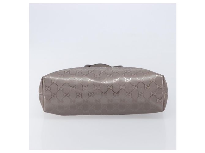 GUCCI GG Implementation Tote Bag PVC Leather Silver 211138 - vista 9