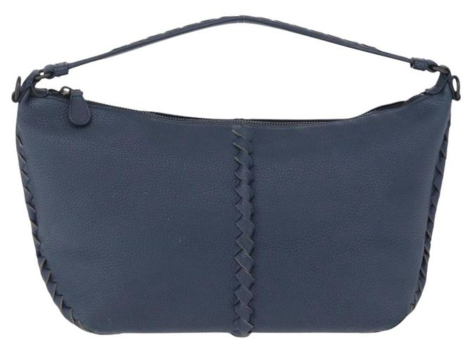 Bottega Veneta INTRECCIATO Shoulder Bag Leather Blue - vista 13