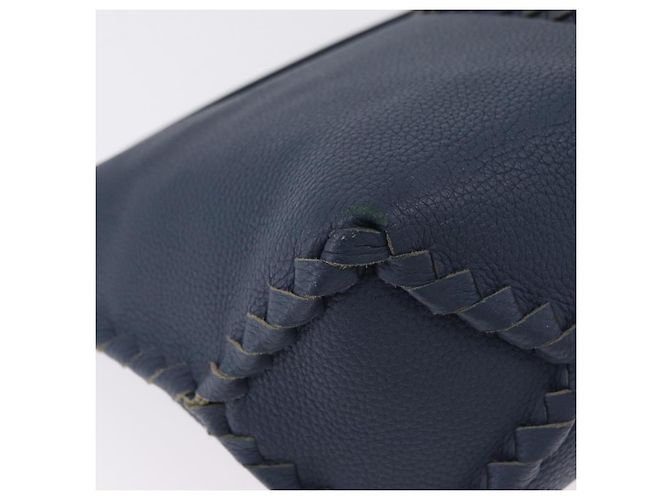Bottega Veneta INTRECCIATO Shoulder Bag Leather Blue - vista 16