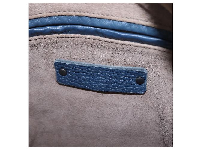 Bottega Veneta INTRECCIATO Shoulder Bag Leather Blue - vista 18