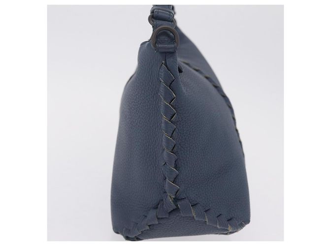 Bottega Veneta INTRECCIATO Shoulder Bag Leather Blue - vista 4