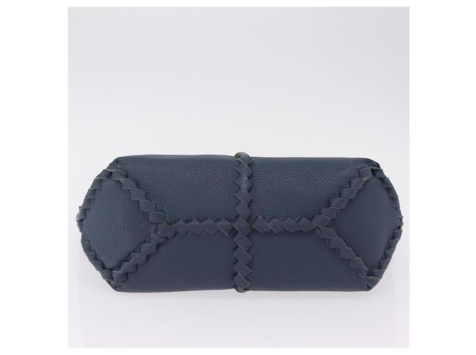 Bottega Veneta INTRECCIATO Shoulder Bag Leather Blue - vista 5